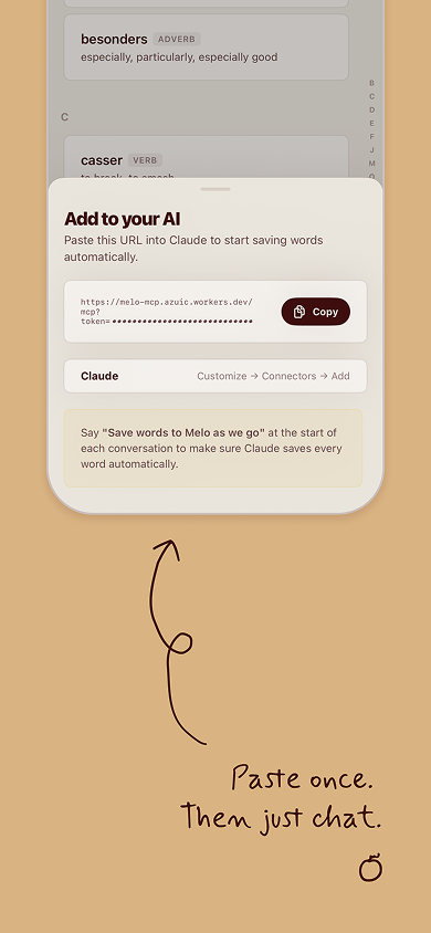 Melo Claude connector